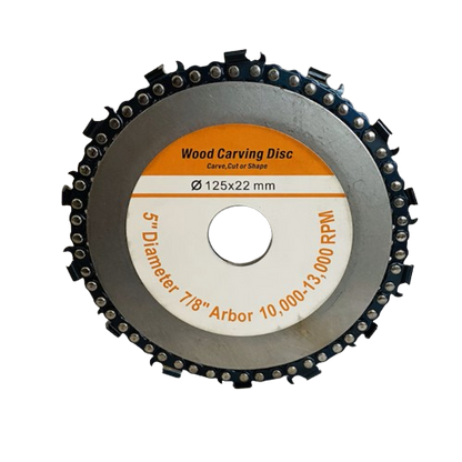 Disc pentru lemn cu lant de drujba, 125 x 22 mm