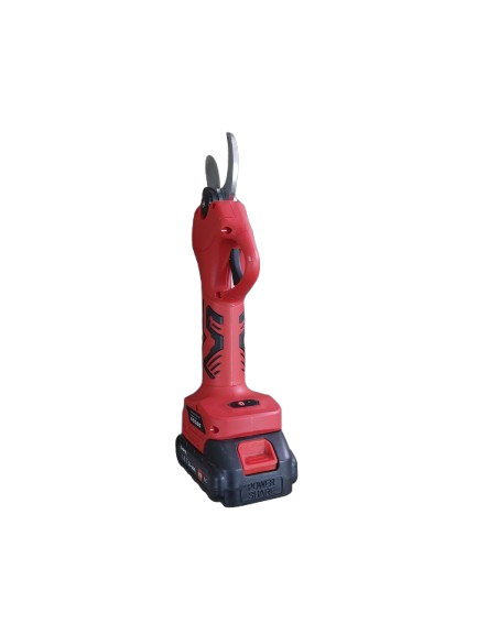 Foarfeca electrica pentru gradinarit cu 2 acumulatori, rosie Haina