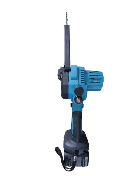 Minidrujba electrica cu lant,  8 inch cu 2 acumulatori, albastra Haina