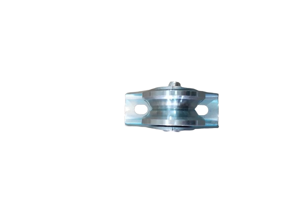 Rola poarta culisanta alb gavanizat cu profil V rotunjit, 70mm
