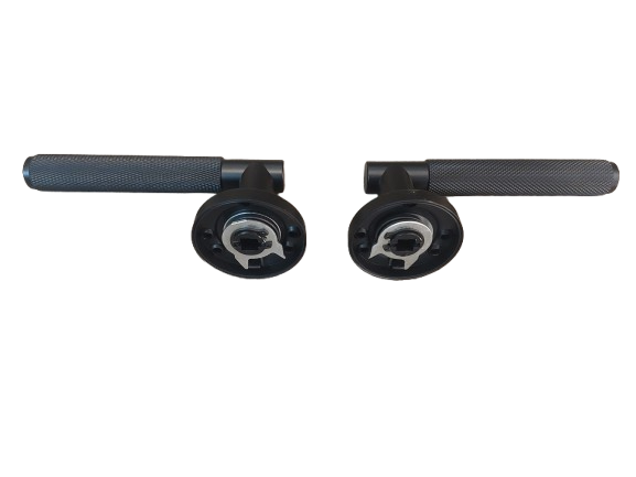 Set manere din aluminiu pentru usa interior, negre