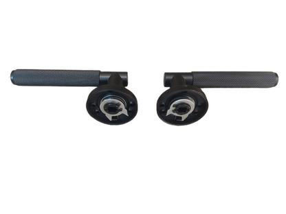 Set manere din aluminiu pentru usa interior, negre