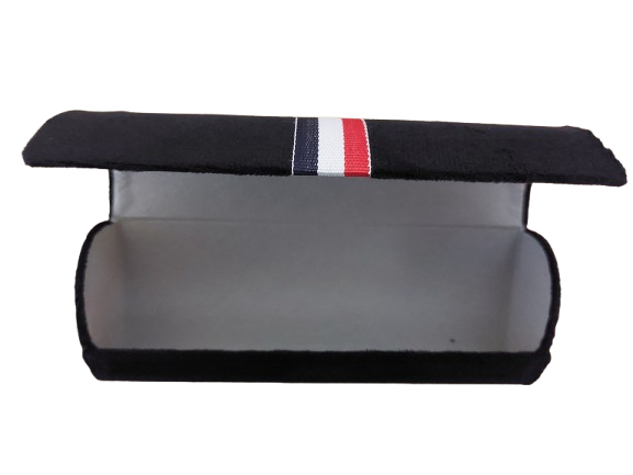 Toc ochelari, material catifelat, negru