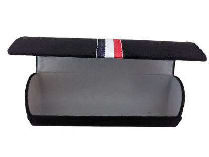 Toc ochelari, material catifelat, negru