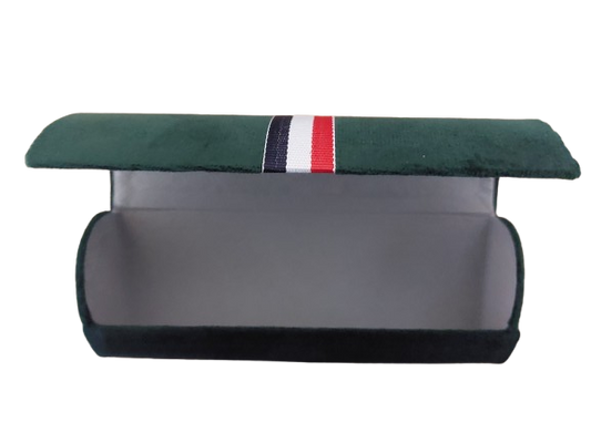 Toc ochelari, material catifelat, verde