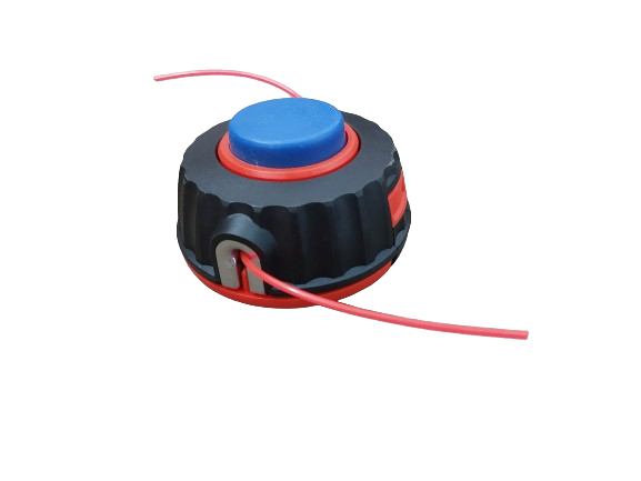 Cap tambur cu fir, mosor motocoasa cu buton albastru
