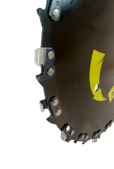 Disc motocoasa drept cu lant de drujba, 230 x 25.4 mm x 20T