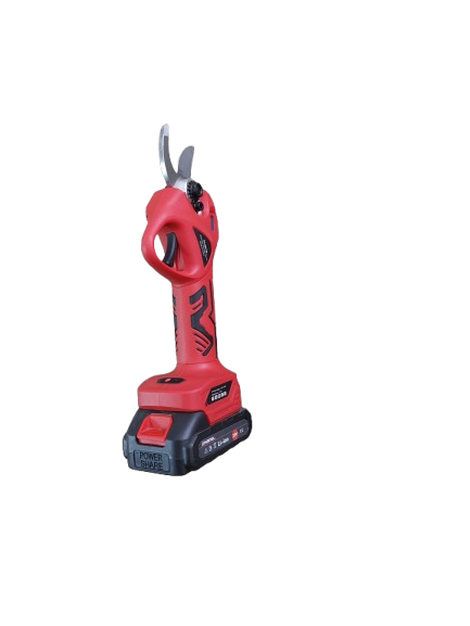 Foarfeca electrica pentru gradinarit cu 2 acumulatori, rosie Haina