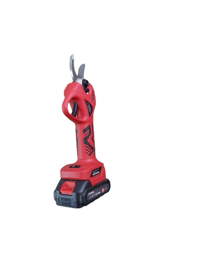 Foarfeca electrica pentru gradinarit cu 2 acumulatori, rosie Haina