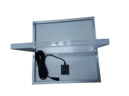 Lampa proiector led cu senzor miscare, incarcare cu panou solar