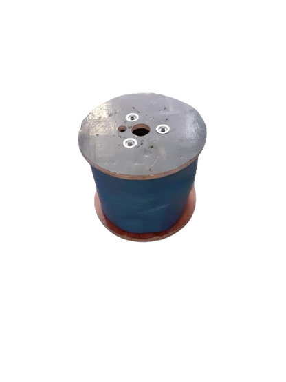 Sufa metalica plastifiata pe tambur de lemn, 100 m x 10 mm