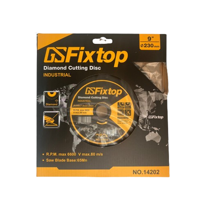 Disc diamantat taiat beton Fixtop, 230 x 7.5 x 22.2 mm