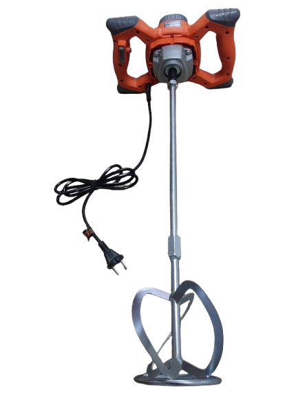 Amestecator electric, mixer pentru mortar/adeziv/vopsea, portocaliu Haina