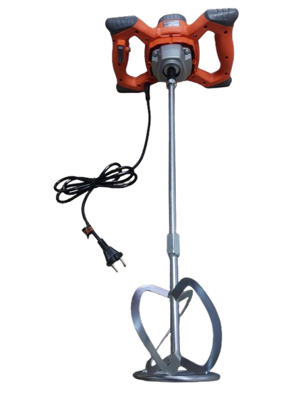 Amestecator electric, mixer pentru mortar/adeziv/vopsea, portocaliu Haina