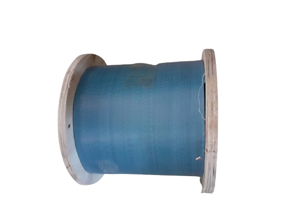 Sufa metalica plastifiata pe tambur de lemn 100 m x 5 mm