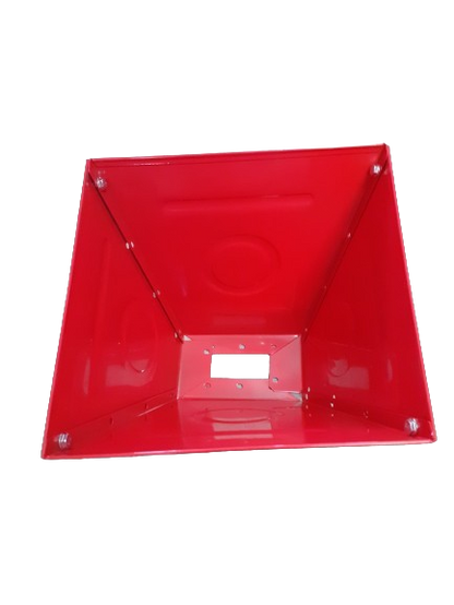 Moara cereale electrica, 4.2 kw, cuva mare inaltata rosie, 3 kg / min, 4200 rpm, 5 site, Dimensiuni 350x295x515
