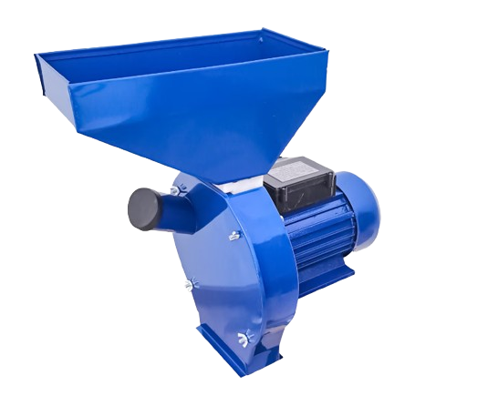 Moara cereale electrica, 3.8 kw, cuva mare albastra, 3 kg / min, 3800 rpm, 5 site, Dimensiuni 350x295x515