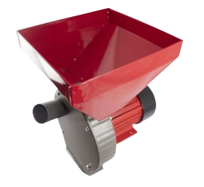 Moara cereale electrica, 3.8 kw, cuva mare rosie, 3 kg / min, 3800 rpm, 5 site, Dimensiuni 350x295x515